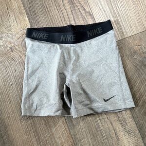 Nike Black and Gray Women's Athletic Shorts
